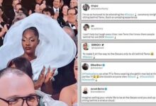 Oscars 2023: Nigerian Singer Tems Gets Backlash For Her View-Blocking Dress